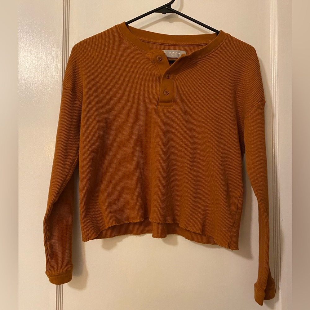 Everlane Organic Cotton Waffle Henley